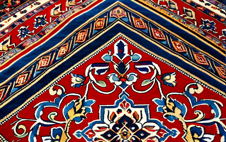 이란 직조 기술과 카펫 제작 - **

"A skilled Iranian carpet weaver, fully clothed in traditional work attire, meticulously ties kn...