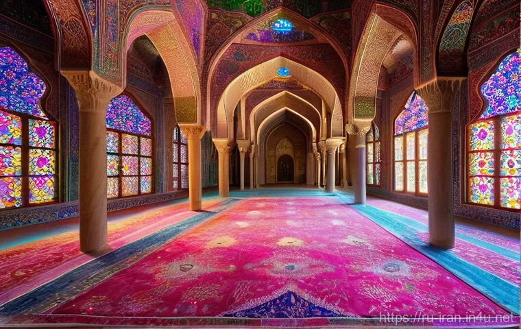 이란 역사적 건축물 - **Prompt: "A breathtaking panoramic view of Naqsh-e Jahan Square in Isfahan, Iran, at sunrise. The g...